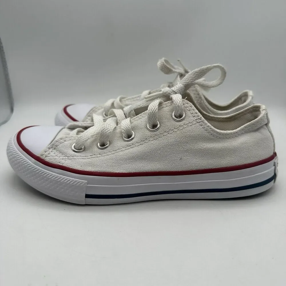 Converse Chuck Taylor All Star Low Youth Girls Size 13 Sneakers 3J256 White